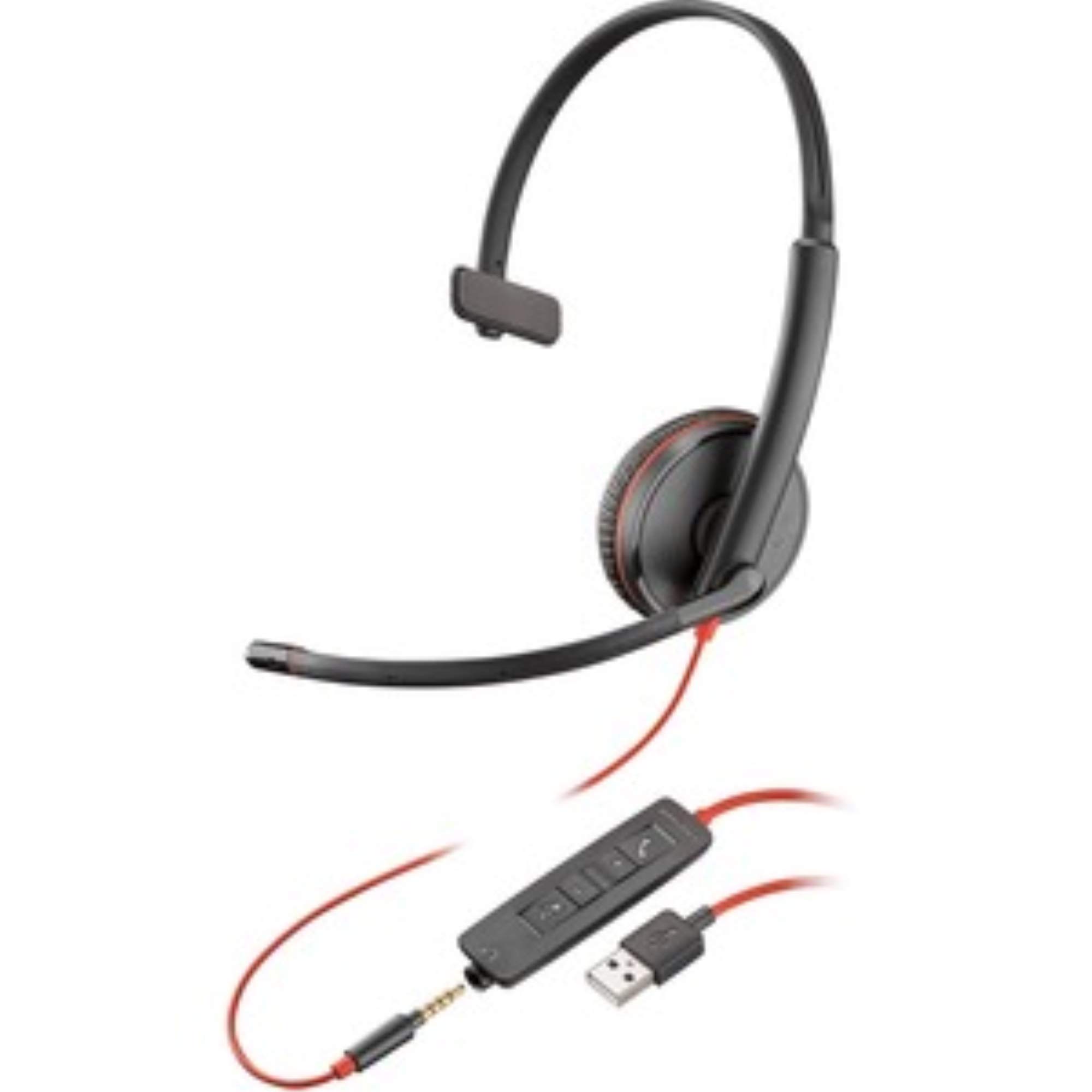 Amazon.com: Plantronics Blackwire C3215 Headset - Mono - Black